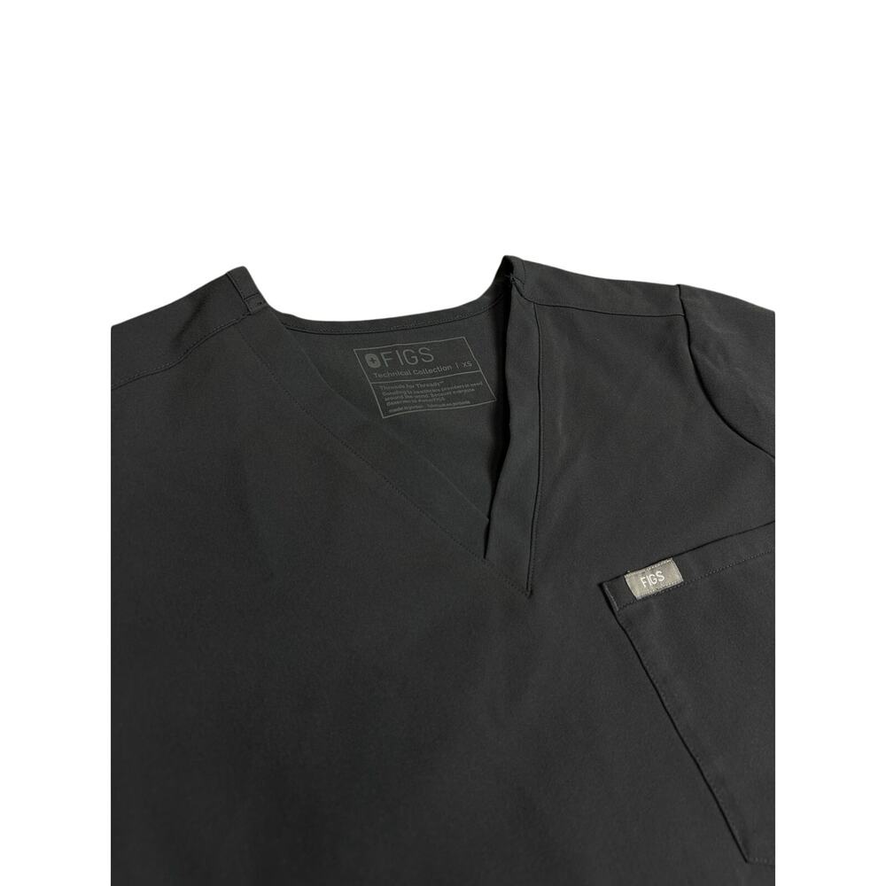 Figs Top Womens Small Grey Scrubs Technical Collection Healthcare Nursing